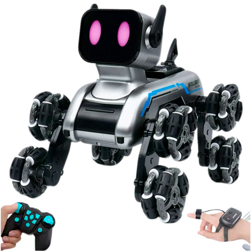 Perro Robot con Doble Control Remoto