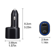 Load image into Gallery viewer, Cargador Fast Charger para Auto 45W y 15W