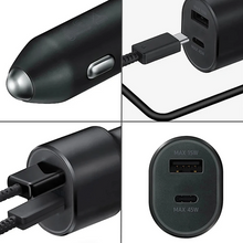 Load image into Gallery viewer, Cargador Fast Charger para Auto 45W y 15W